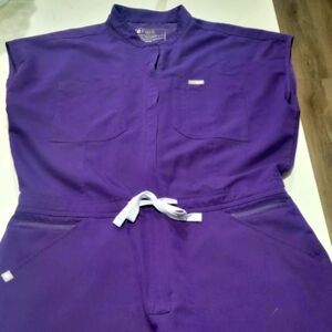 Purple Figs Scrub Jumpsuit